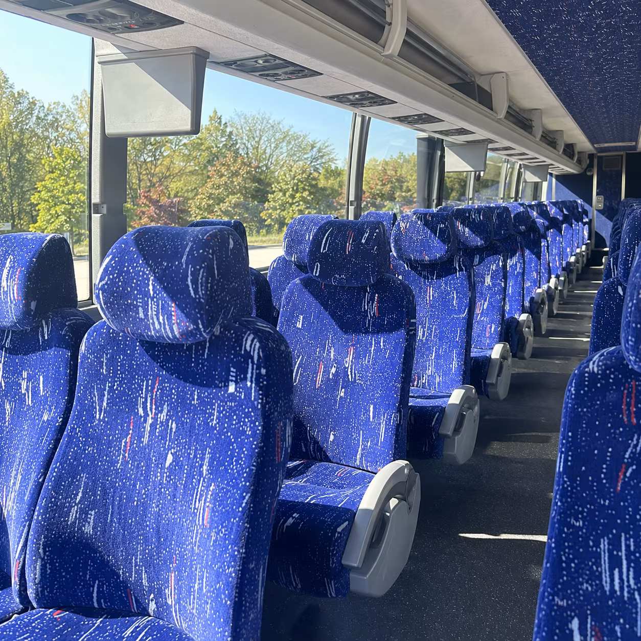 tamarac charter bus interior