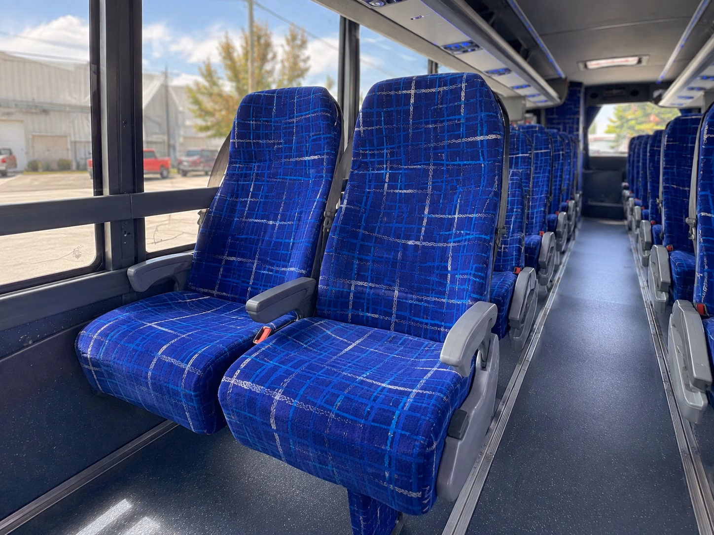 tamarac charter bus rental interior